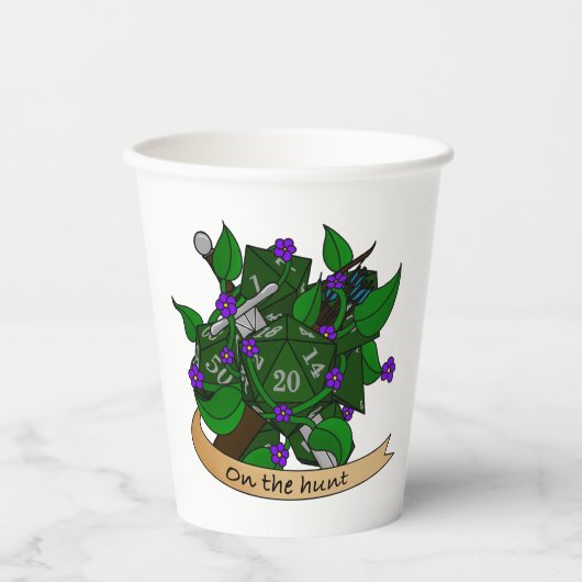 Ranger Dice Design Pappbecher (Vorderseite)