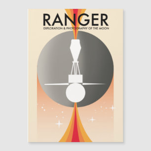 Ranger-Exploration und Fotografie des Mondes Magnetkarte