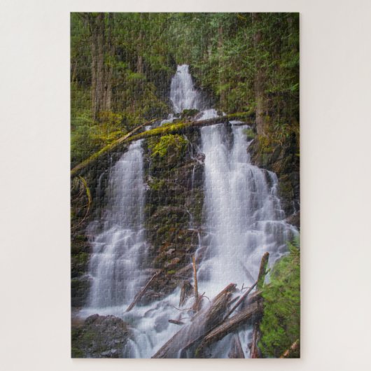 Ranger Falls, Rainer National Park, Washington Puzzle (Vertikal)