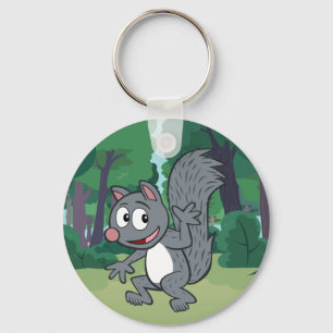 Ranger  Graues Eichhörnchen Schlüsselanhänger