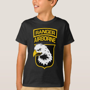 Ranger Im Flugzeug Adlerpflaster T-Shirt