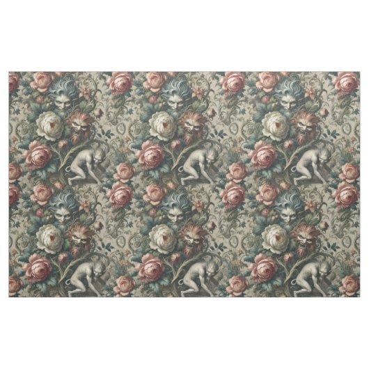 Ranger im Park at Night - Statement Tile Stoff (Fat Quarter (45,7 x 55,9 cm))