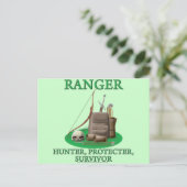 Ranger: Jäger, Beschützer, Überlebender Postkarte (Stehend Vorderseite)