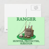 Ranger: Jäger, Beschützer, Überlebender Postkarte (Vorne/Hinten)