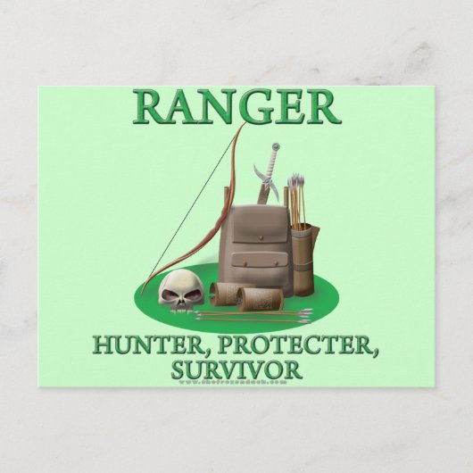 Ranger: Jäger, Beschützer, Überlebender Postkarte (Vorderseite)