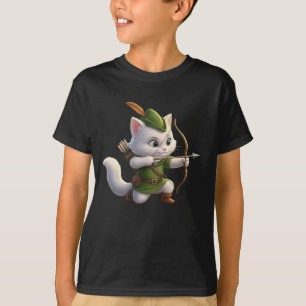 Ranger-Kätzchen-Bogenschütze-Kinder-T-Shirt T-Shirt