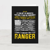Ranger Military Design Karte (Vorderseite)