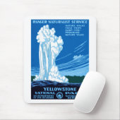 Ranger Naturalist Service ~ Yellowstone Mousepad (Mit Mouse)