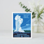 Ranger Naturalist Service ~ Yellowstone Postkarte (Stehend Vorderseite)