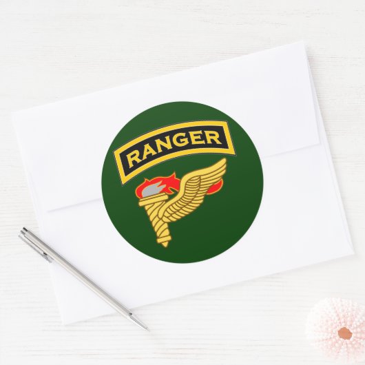 Ranger & Pathfinder-Abzeichen Runder Aufkleber (Umschlag)
