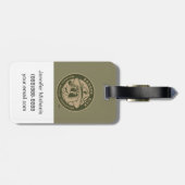 Ranger| Ranger Rick Khaki Logo Gepäckanhänger (Rückseite horizontal)