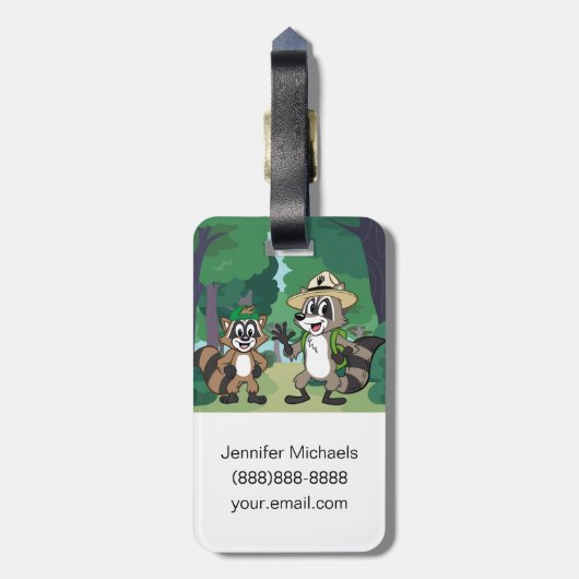 Ranger| Ranger Rick & Ricky Gepäckanhänger (Rückseite vertikal)