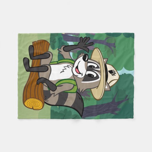 Ranger| Ranger Rick Sitting Fleecedecke (Vorderseite (Horizontal))