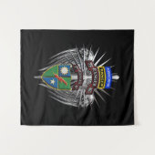 Ranger Regiment 1. Bataillon (1. Bat) Wandteppich (Vorderseite (Horizontal))