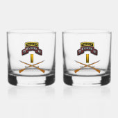 Ranger Regiment 2 Leutnant 2LT Whiskyglas (Vorderseite)