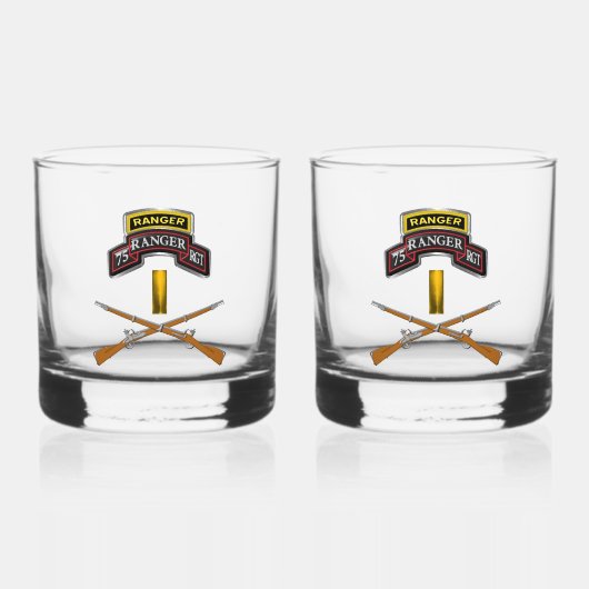 Ranger Regiment 2 Leutnant 2LT Whiskyglas (Vorderseite)