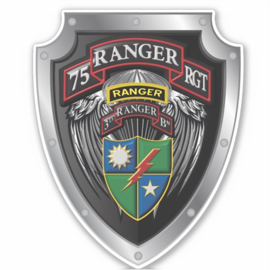 Ranger Regiment 3. Bat "Rangers Lead The Way Aufkleber (Vorderseite)