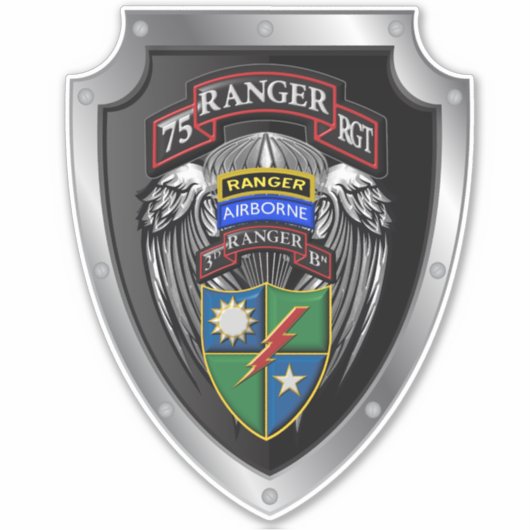 Ranger Regiment 3. Bat "Rangers Lead The Way Aufkleber (Vorderseite)