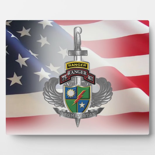 Ranger Regiment Afghanistan Veteran Fotoplatte (Vorderseite)
