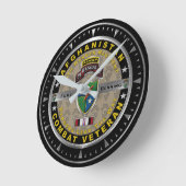 Ranger Regiment Afghanistan Veteran Runde Wanduhr (Winkel)