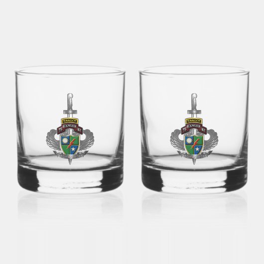 Ranger Regiment Afghanistan Veteran Whiskyglas (Vorderseite)