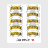 Ranger-Regiment der 75. Armee Veteran Contour Stic Aufkleber (Blatt)