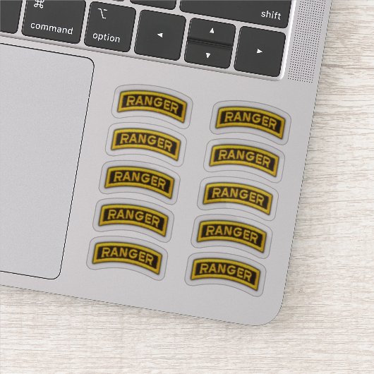 Ranger-Regiment der 75. Armee Veteran Contour Stic Aufkleber (Detail)