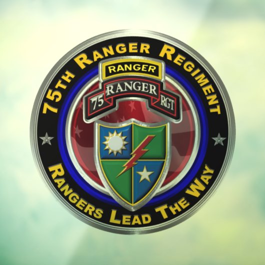 Ranger Regiment Fensteraufkleber (Blatt 3)