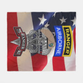 Ranger Regiment Fleecedecke (Vorderseite (Horizontal))