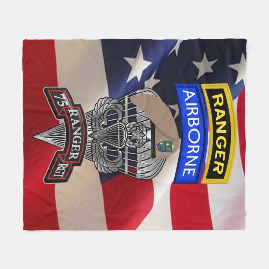 Ranger Regiment Fleecedecke (Vorderseite (Horizontal))