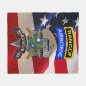 Ranger Regiment Fleecedecke (Vorderseite (Horizontal))