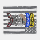 Ranger Regiment Fleecedecke (Vorderseite (Horizontal))