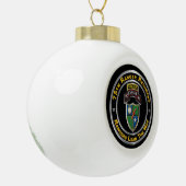 Ranger Regiment Keramik Kugel-Ornament (Links)