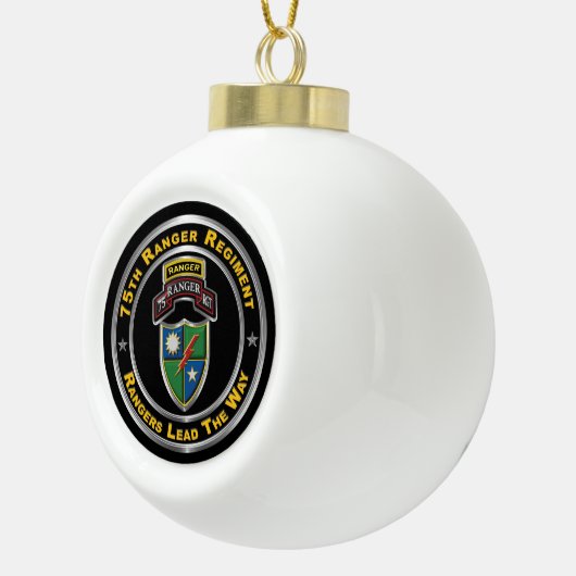 Ranger Regiment Keramik Kugel-Ornament (Rechts)