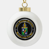 Ranger Regiment Keramik Kugel-Ornament (Vorderseite)