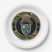 Ranger Regiment Pappteller (Vorderseite)