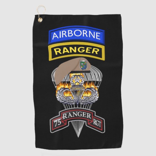 Ranger Regiment Ranger "Sua Sponte" Golfhandtuch (Vorderseite)