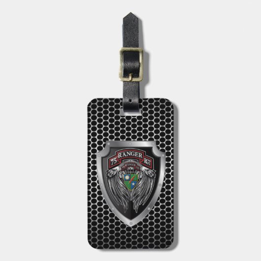 Ranger Regiment "Rangers Lead The Way" Gepäckanhänger (Vorderseite vertikal)