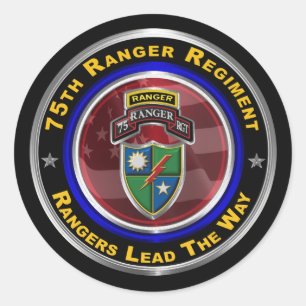 Ranger Regiment "Rangers Lead The Way" Runder Aufkleber