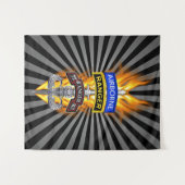 Ranger Regiment "Rangers Lead The Way" Wandteppich (Vorderseite (Horizontal))