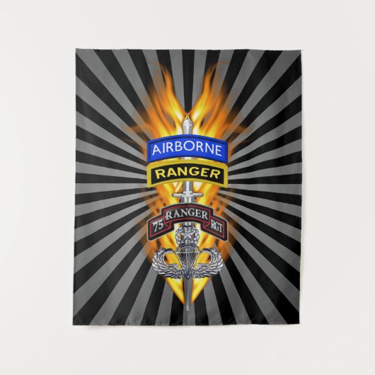 Ranger Regiment "Rangers Lead The Way" Wandteppich (Vorderseite)