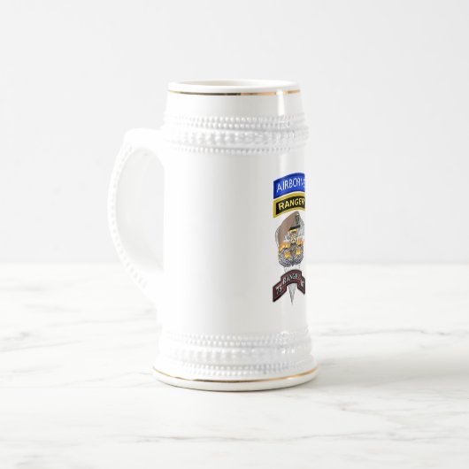 Ranger Regiment "Sua Sponte" Bierglas (Vorderseite Links)