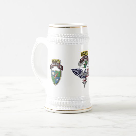 Ranger Regiment Veteran Bierglas (Vorderseite Links)