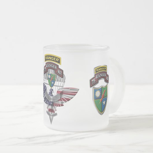 Ranger Regiment Veteran Mattglastasse (VorderseiteRechts)