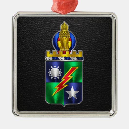 Ranger Regimental Wappen Weihnachten Ornament Aus Metall (Vorne)
