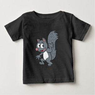 Ranger Rick Graues Eichhörnchen Waving Baby T-shirt