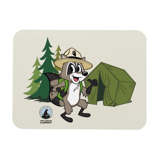 Ranger Rick | Great American Campout - Zent Magnet (Horizontal)