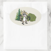 Ranger Rick | Great American Campout - Zent Ovaler Aufkleber (Tasche)
