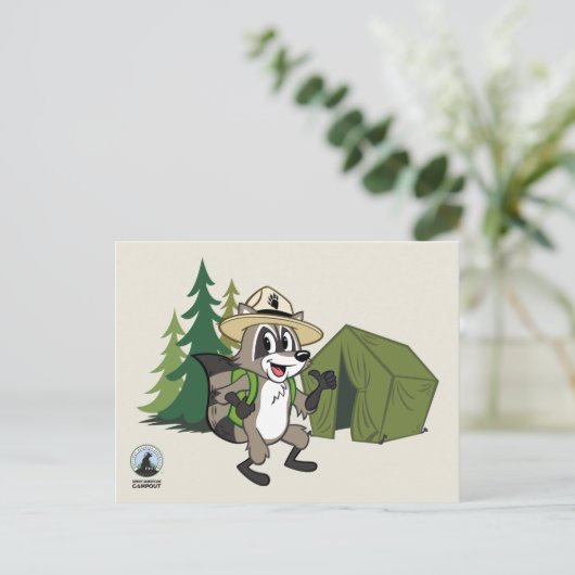 Ranger Rick | Great American Campout - Zent Postkarte (Stehend Vorderseite)