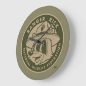 Ranger Rick | Ranger Rick Khaki Logo Große Wanduhr (Winkel)